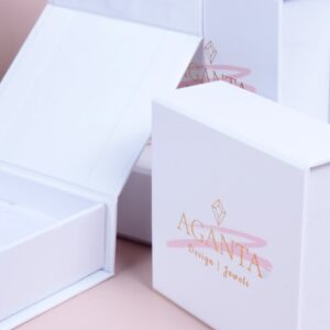 aganta brand cardboard jewelry box