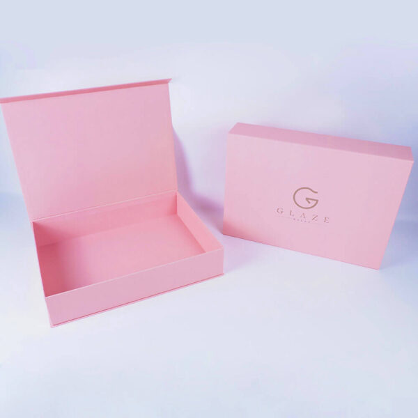 glaze magnetic box lid pink