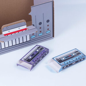 kreatif kaset çalar mikro kraft kutu5