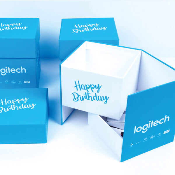logitech marka özel tasarım mukavva kutu