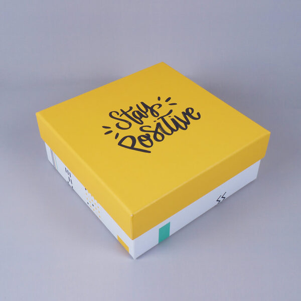 tazetrend stay positive cardboard box