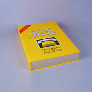 gold guidebook box design