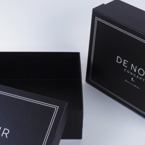 denoir konsept siyah beyaz kutu tasarımı3