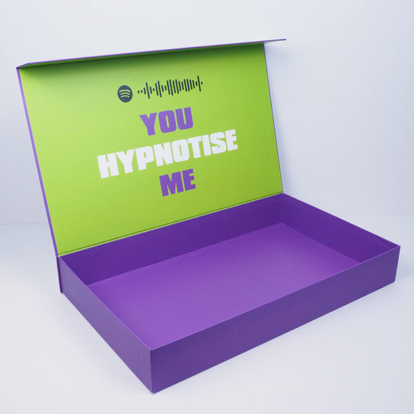 spotify coded hypnosis themed valentine box
