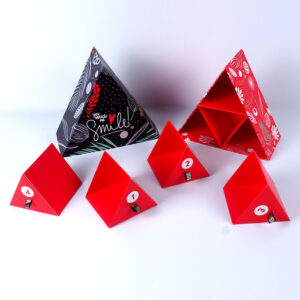 üçgen tasarımlı özel ürün kutusu2
