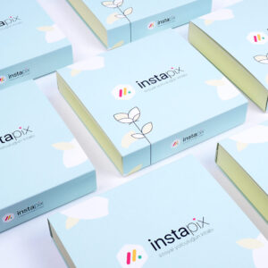 instapix markası için bristol sürgülü kutu tasarımı