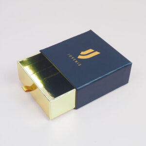 premium jewelry box with metallized paper