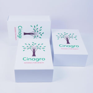 magnet covered cinagro brand box design