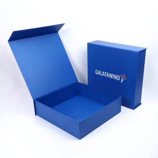 dark blue magnetic cardboard box model
