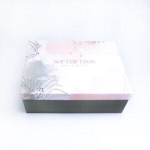 soft gift box marka mukavva kutu kapak yeşil sevgililer günü tasarımı